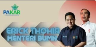 Organisasi PAKAR Dukung Erick Thohir