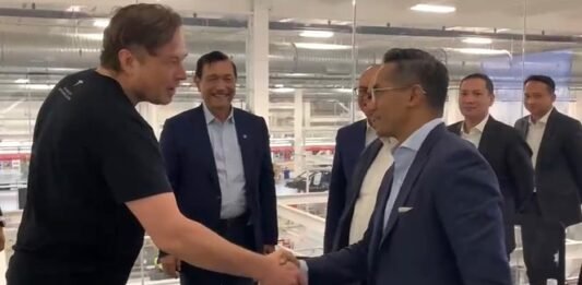 Rombongan Luhut bertemu dengan Elon Musk, (IG Anindya)