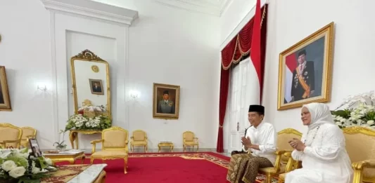 Presiden Jokowi Halalbihalal dengan Wapres Ma'ruf Amin Secara Daring/Ist