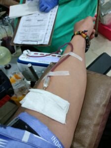 Donor darah secara teratur diketahui dapat menurunkan kekentalan darah, yang menjadi salah satu faktor penyebab dari penyakit jantung/BJP/RuPol